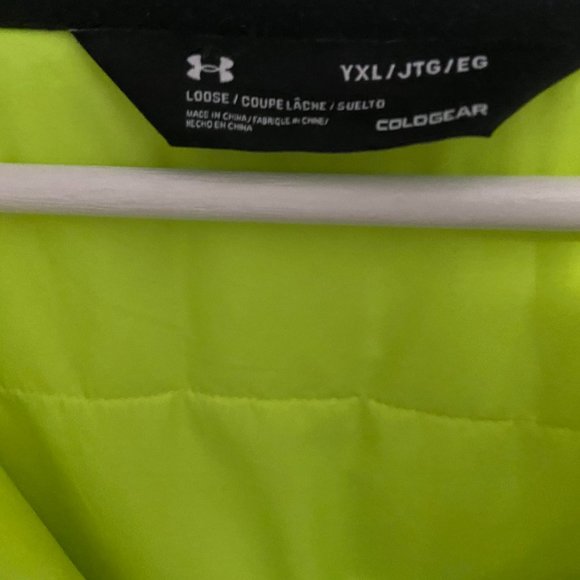 Under Armour Boys' Castlerock Winter Jacket, Kids', Waterproof, Fluorescent - Picture 7 of 9